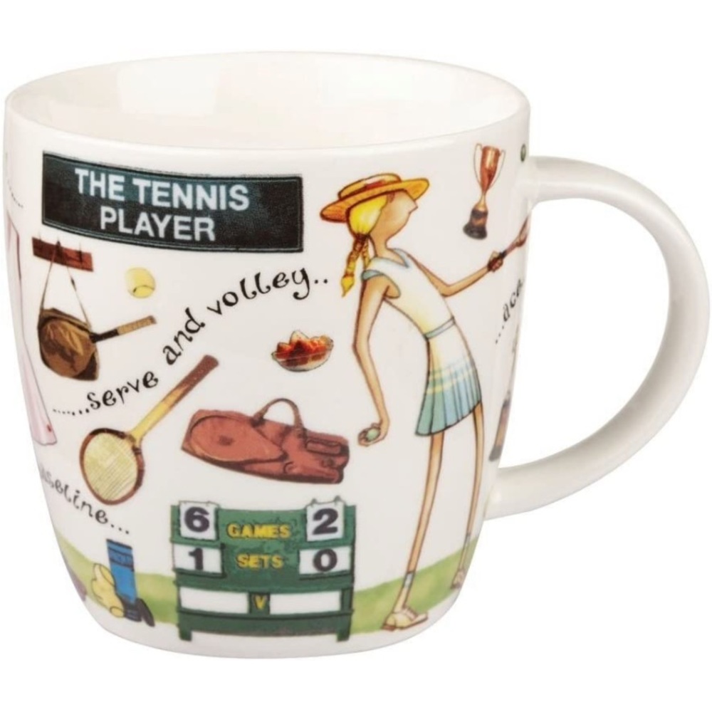 Churchill China Churchill at your leisure the tennis player mug
